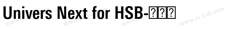 Univers Next for HSB字体转换